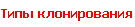 Типы клонирования